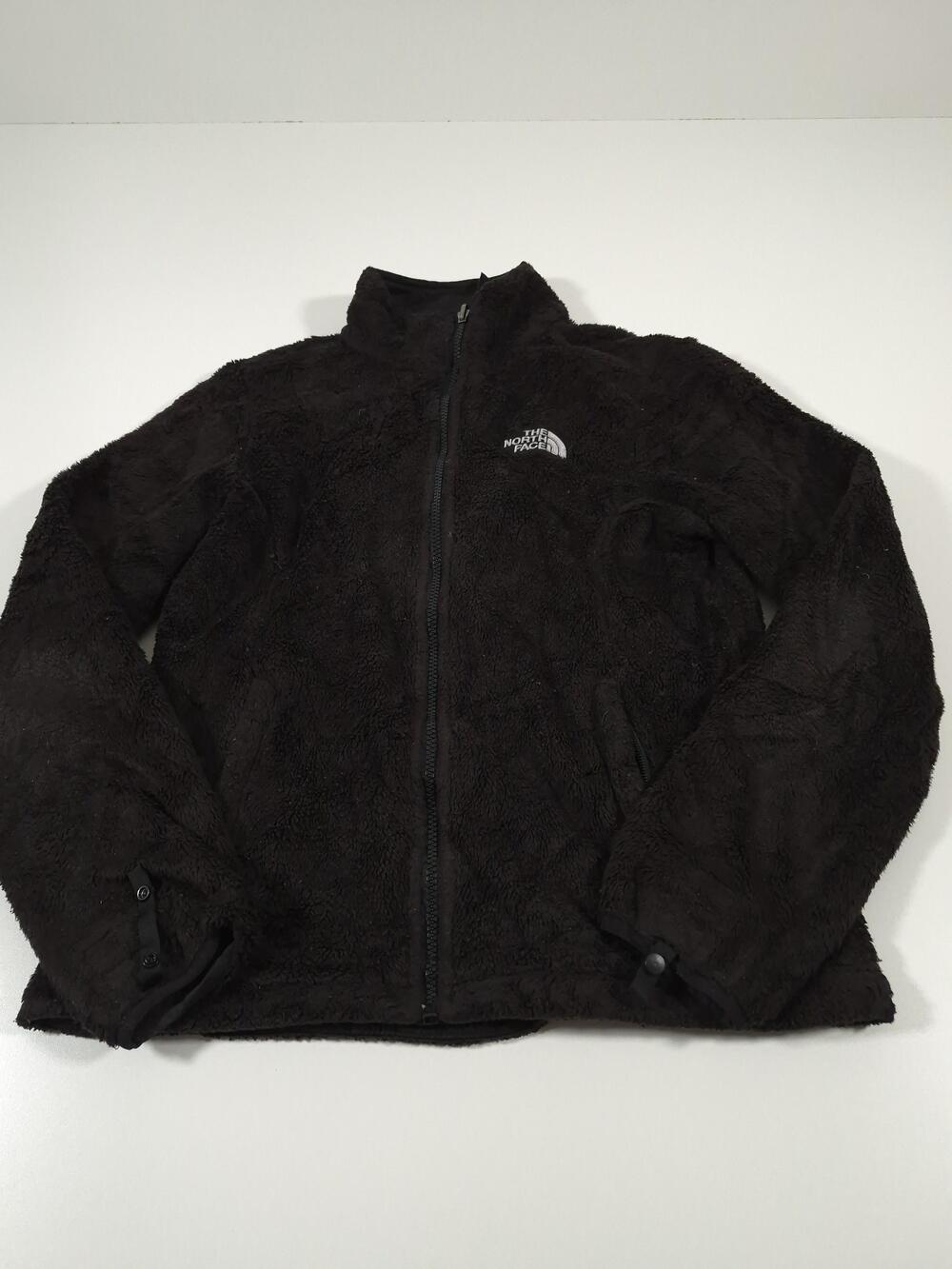 The North Face Fleece Jacket Womens Small Black Full Zip Collar Soft Warm